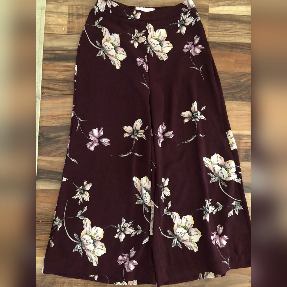 Lauren Conrad Runway Floral Slacks